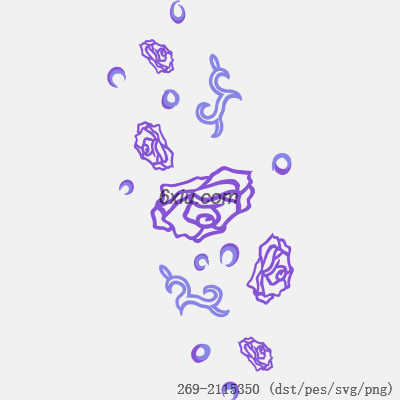 svg矢量绣花图下载