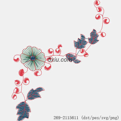 svg矢量绣花图下载
