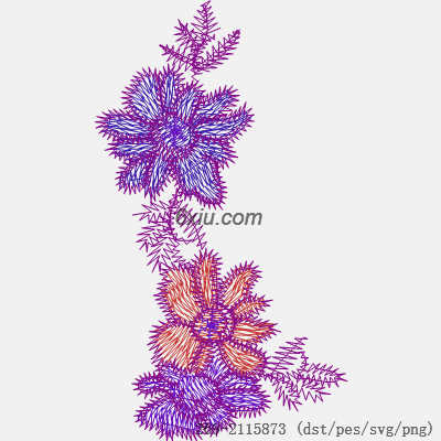 svg矢量绣花图下载