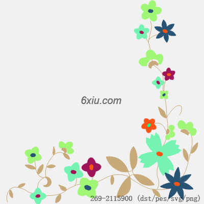 svg矢量绣花图下载