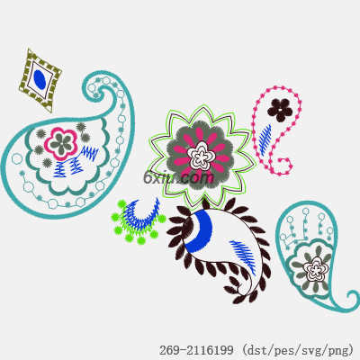 svg矢量绣花图下载
