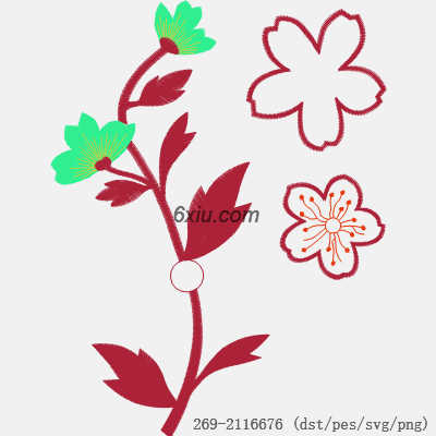 svg矢量绣花图下载