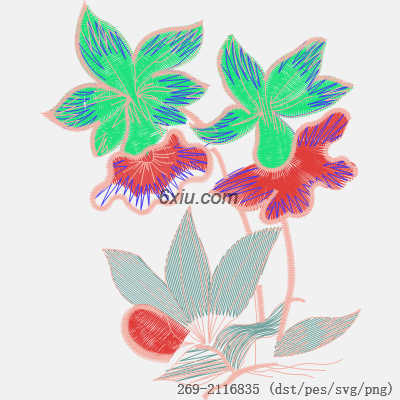 svg矢量绣花图下载