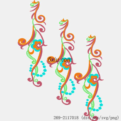 svg矢量绣花图下载