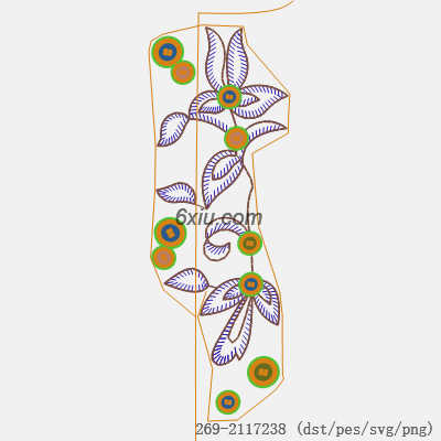 svg矢量绣花图下载