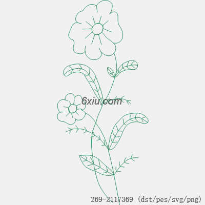 svg矢量绣花图下载