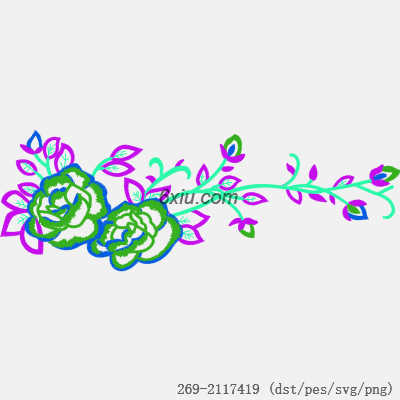 svg矢量绣花图下载