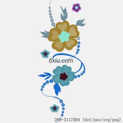 svg矢量绣花图下载