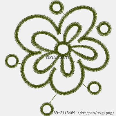svg矢量绣花图下载