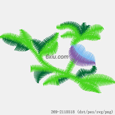 svg矢量绣花图下载