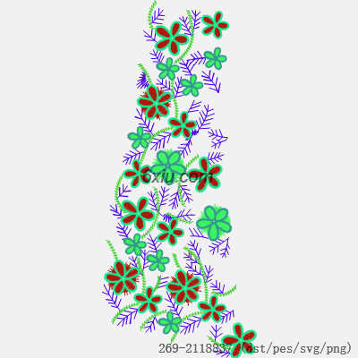 svg矢量绣花图下载