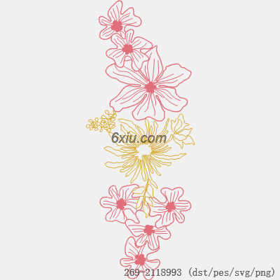 svg矢量绣花图下载