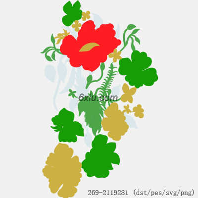 svg矢量绣花图下载