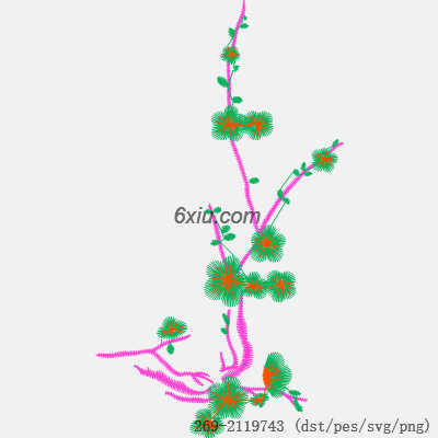 svg矢量绣花图下载