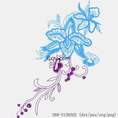 svg矢量绣花图下载