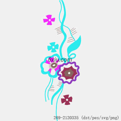 svg矢量绣花图下载