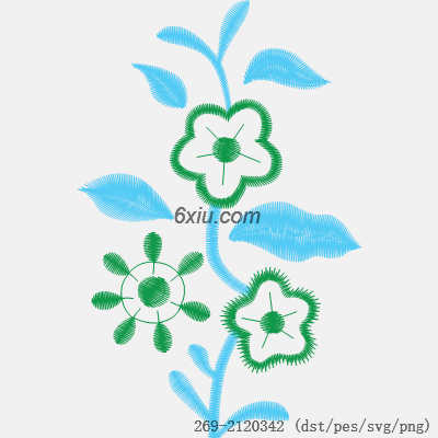 svg矢量绣花图下载