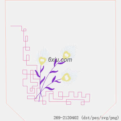svg矢量绣花图下载