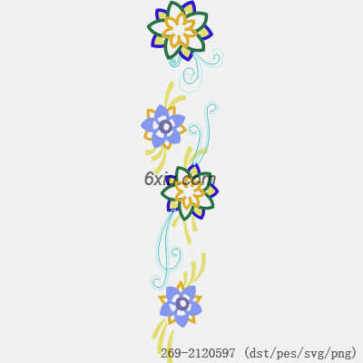 svg矢量绣花图下载