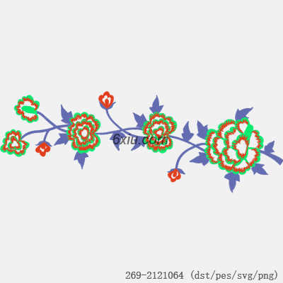 svg矢量绣花图下载