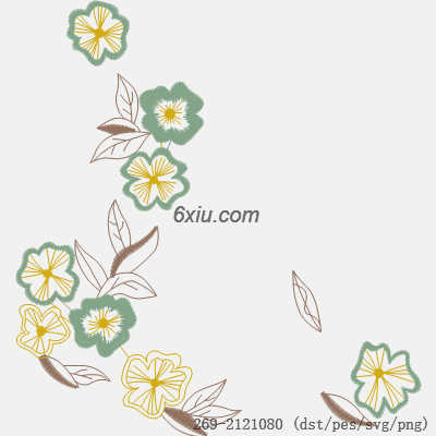 svg矢量绣花图下载
