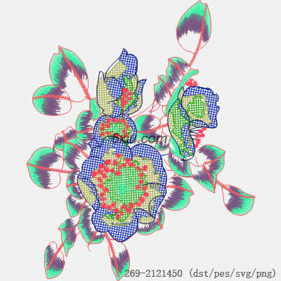 svg矢量绣花图下载