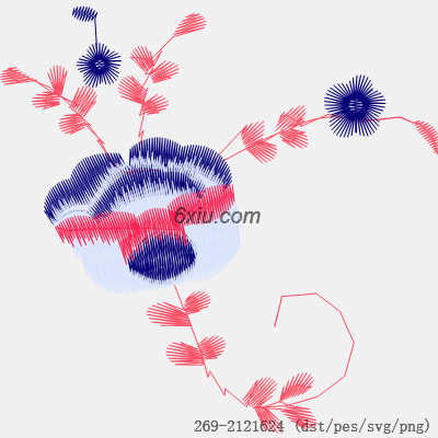 svg矢量绣花图下载