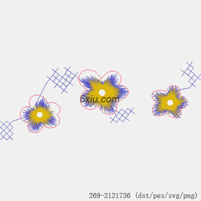 svg矢量绣花图下载