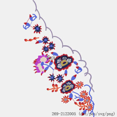 svg矢量绣花图下载