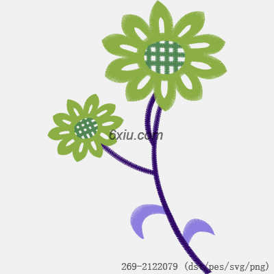 svg矢量绣花图下载