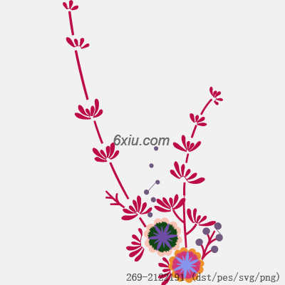 svg矢量绣花图下载