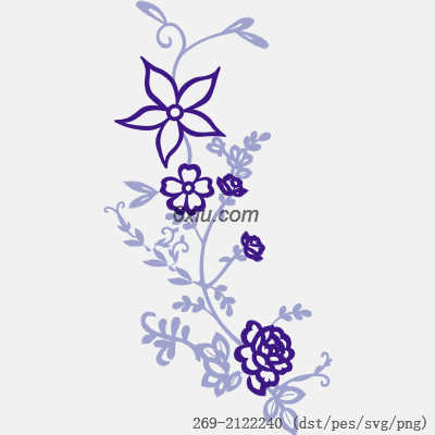 svg矢量绣花图下载
