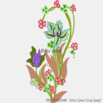 svg矢量绣花图下载