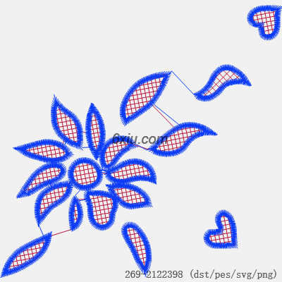 svg矢量绣花图下载