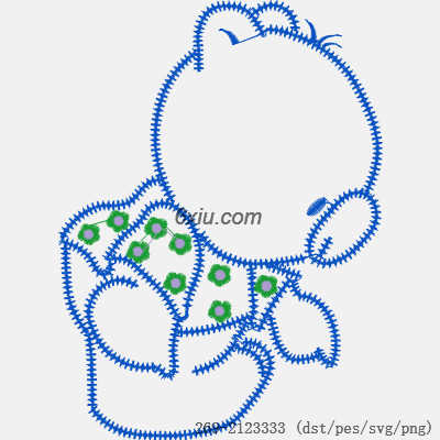 svg矢量绣花图下载