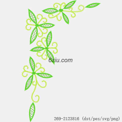 svg矢量绣花图下载