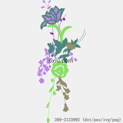 svg矢量绣花图下载