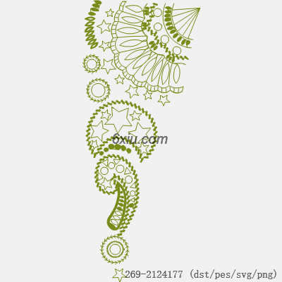 svg矢量绣花图下载