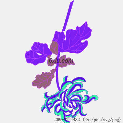 svg矢量绣花图下载