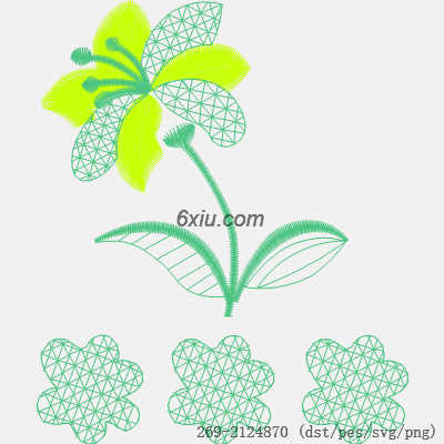 svg矢量绣花图下载