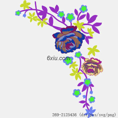 svg矢量绣花图下载