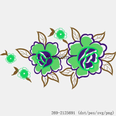 svg矢量绣花图下载