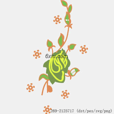 svg矢量绣花图下载