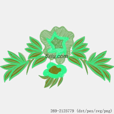 svg矢量绣花图下载