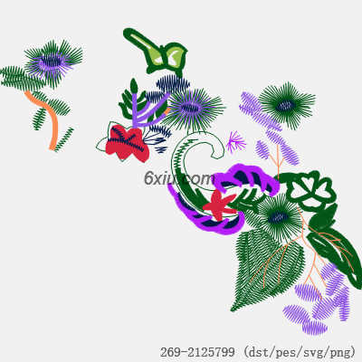 svg矢量绣花图下载