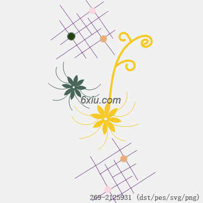 svg矢量绣花图下载