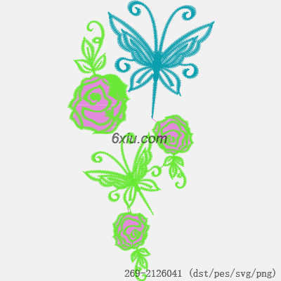 svg矢量绣花图下载