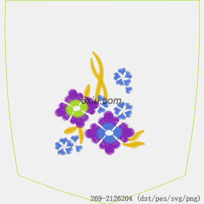 svg矢量绣花图下载