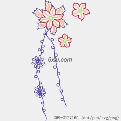 svg矢量绣花图下载