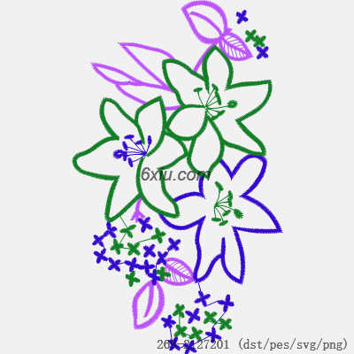 svg矢量绣花图下载